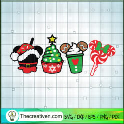 Christmas Cream SVG, Disney Christmas SVG, Christmas Candy SVG