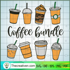 Coffee Bundle SVG, Halloween Coffee SVG, Coffee Mug SVG