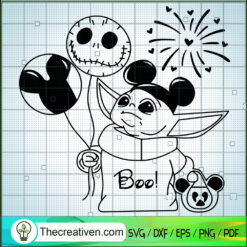 Baby Yoda With Mickey And Ja SVG Cut File for Cricut