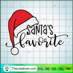 Santa's Favorite SVG, Santa Christmas SVG, Christmas Holiday SVG