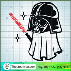 Darth Vader Ghost SVG, Funny Star Wars Halloween SVG, Darth Vader SVG