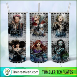 Halloween Girl Mugshot Full Tu Tumbler Wrap Download