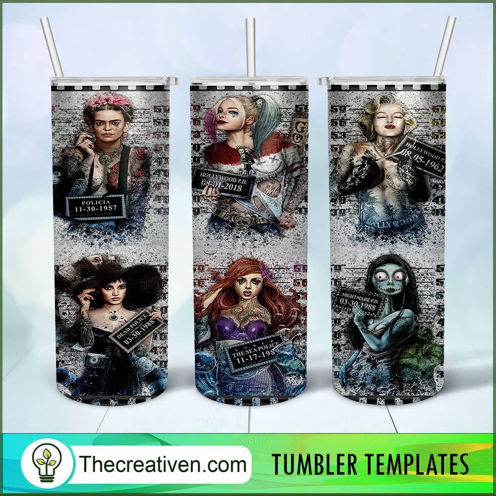 Halloween Girl Mugshot Full Tu Tumbler Wrap Download 1 Halloween Girl Mugshot Full Tu Tumbler Wrap Download