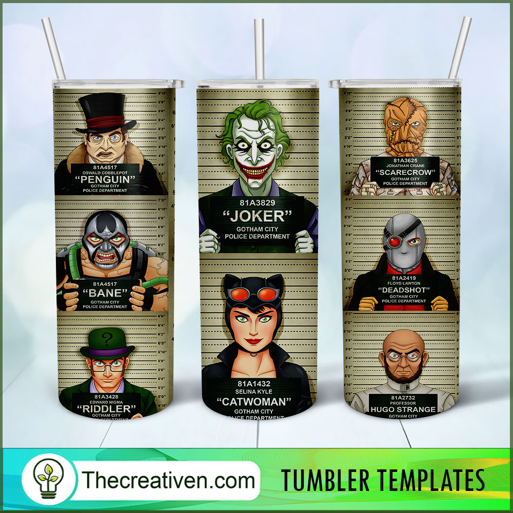 Joker Mugshot Full Tumbler Wrap Tumbler Wrap – Digital Download 1 Joker Mugshot Full Tumbler Wrap Tumbler Wrap – Digital Download