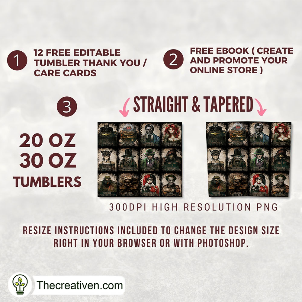 DC Vintage Character Full Tumbler Wrap Tumbler Wrap – Digital Download 2 DC Vintage Character Full Tumbler Wrap Tumbler Wrap – Digital Download - Image 2