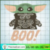 Yoda Boo SVG, Baby Yoda Halloween SVG, Star Wars Halloween SVG
