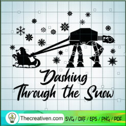 Dashing Through The Snow SVG Cut File for Cricut & Sil Design 120785
