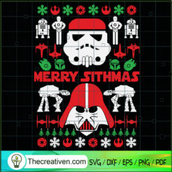 Merry Sithmas SVG, Star Wars Christmas SVG, Funny Christmas SVG