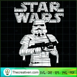 Stormtrooper Mummies SVG, Star Wars Halloween SVG, Funny Halloween SVG