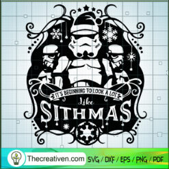It's Begining To Look A Lot  SVG Cut File for Cricut Design 120844