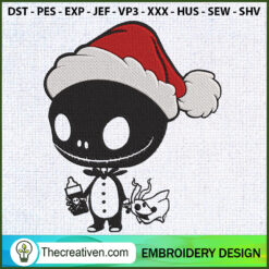 Baby Nightmare Santa Hat Emb Embroidery Design
