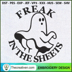 Freak In The Sheet Ghost Emb Embroidery Design