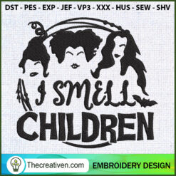 Hocus Pocus I Smell Children Embroidery Design