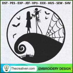 Jack And Sally Nightmare Bef Embroidery Design