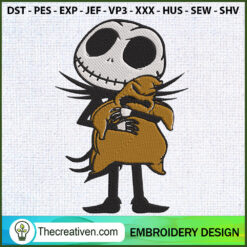 Jack Hugging Bag Embroidery  Embroidery Design
