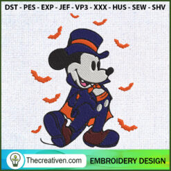 Mickey Mouse Halloween Embroidery Designs Embroidery D Design 121130