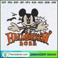 Mickey Mouse Happy Halloween Embroidery Design