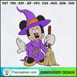 Mickey Mouse Witch Embroider Embroidery Design