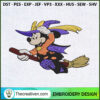 Mickey Mouse Witch Fly Broom Embroidery Design