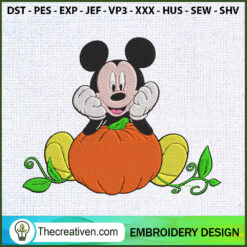Mickey Pumpkin Embroidery Designs Embroidery Design – Digital Download