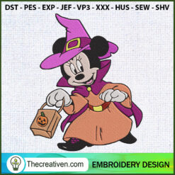 Minnie Halloween Embroidery  Embroidery Design