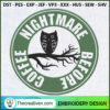 Nightmare Before Coffee Owl  Embroidery Design