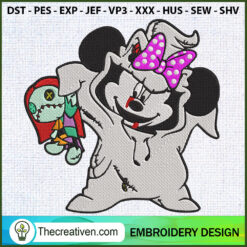 Oogie Boogie Minnie Mouse Ha Embroidery Design