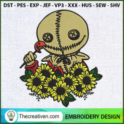 Sam Trick Or Treat Sunflower Embroidery Design