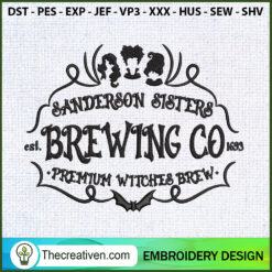 Sanderson Sisters Brewing Co Embroidery Design