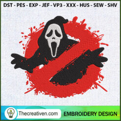 Scream Ghostface Embroidery  Embroidery Design
