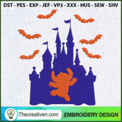 Stitch With Disney Castle Em Embroidery Design