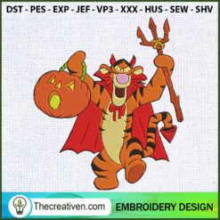 Tigger Halloween Embroidery  Embroidery Design