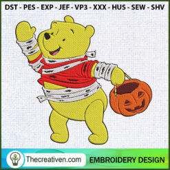Winnie the Pooh Mummy Embroi Embroidery Design