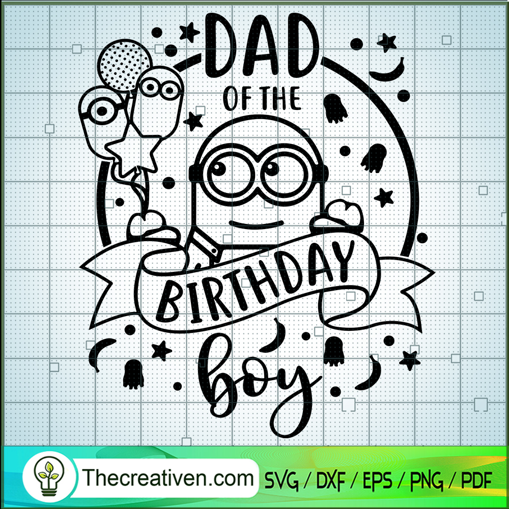 Dad Of The Birthday Boy SVG, Birthday Kids SVG, Minions SVG 1 Dad Of The Birthday Boy SVG, Birthday Kids SVG, Minions SVG