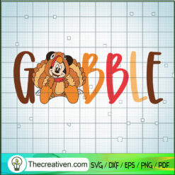 Mickey Gobble SVG, Mickey Turkey SVG, Mickey Thanksgiving SVG