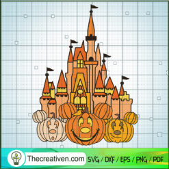 Disney Castle Pumpkin SVG Cut File for Cricut & Silhouette