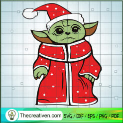 Baby Yoda Christmas SVG, Yoda Santa SVG, Chirstmas SVG