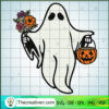 Floral Ghost SVG, Funny Halloween SVG, Ghost SVG