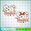 Disney Mouse Thankful SVG Cut File for Cricut & Silhou Design 121688
