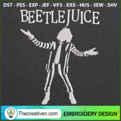 Beetlejuice Embroidery Designs Embroidery Design – Digital Download