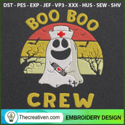 Boo Boo Crew Nurse Embroidery Designs Embroidery Desig Design 121956
