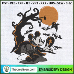 Disney Halloween Happy Tree  Embroidery Design