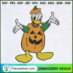 Donal Pumpkin Halloween Embroidery Designs Embroidery  Design 121978