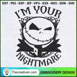 Im Your Nightmare Embroidery Designs Embroidery Design Design 122036