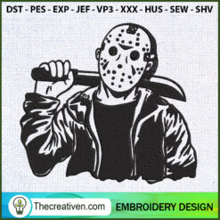Jason Voorhees Halloween Emb Embroidery Design