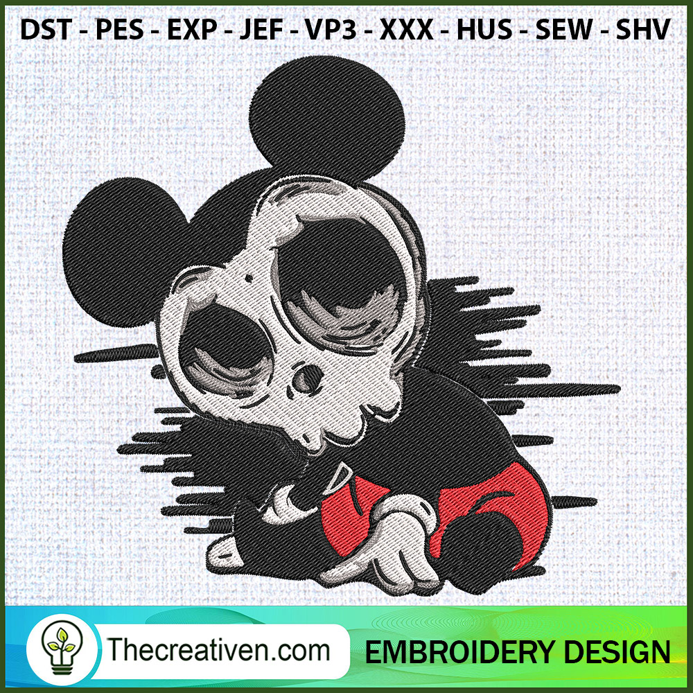 Mickey Halloween Horror Embr Embroidery Design 1 Mickey Halloween Horror Embr Embroidery Design