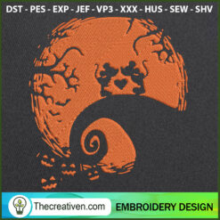 Mickey Love Halloween Embroi Embroidery Design