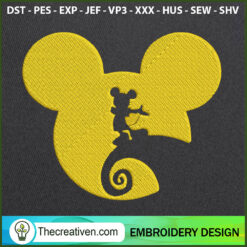 Mickey Of Halloween Embroide Embroidery Design