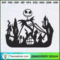 Nightmare Before Christmas H Embroidery Design