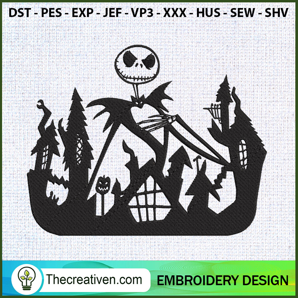 Nightmare Before Christmas H Embroidery Design 1 Nightmare Before Christmas H Embroidery Design